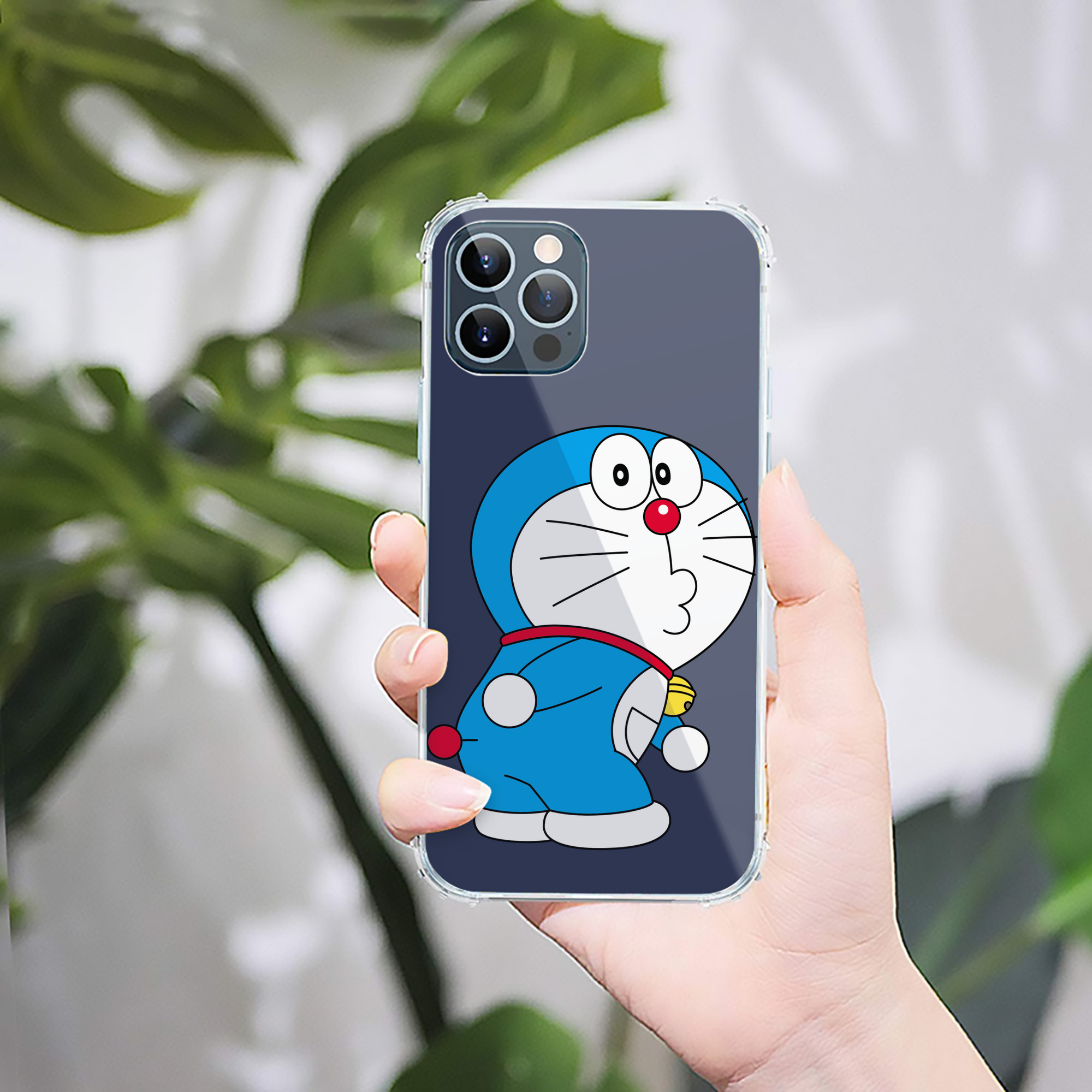 （画像用） ドラえもん Doraemon 【iPhone 12シリーズ対応】透明スマホケース（クリアソフトケース）